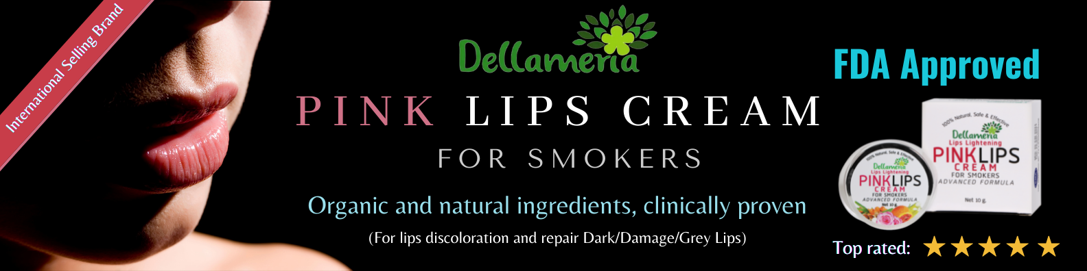 lip cream ad banner
